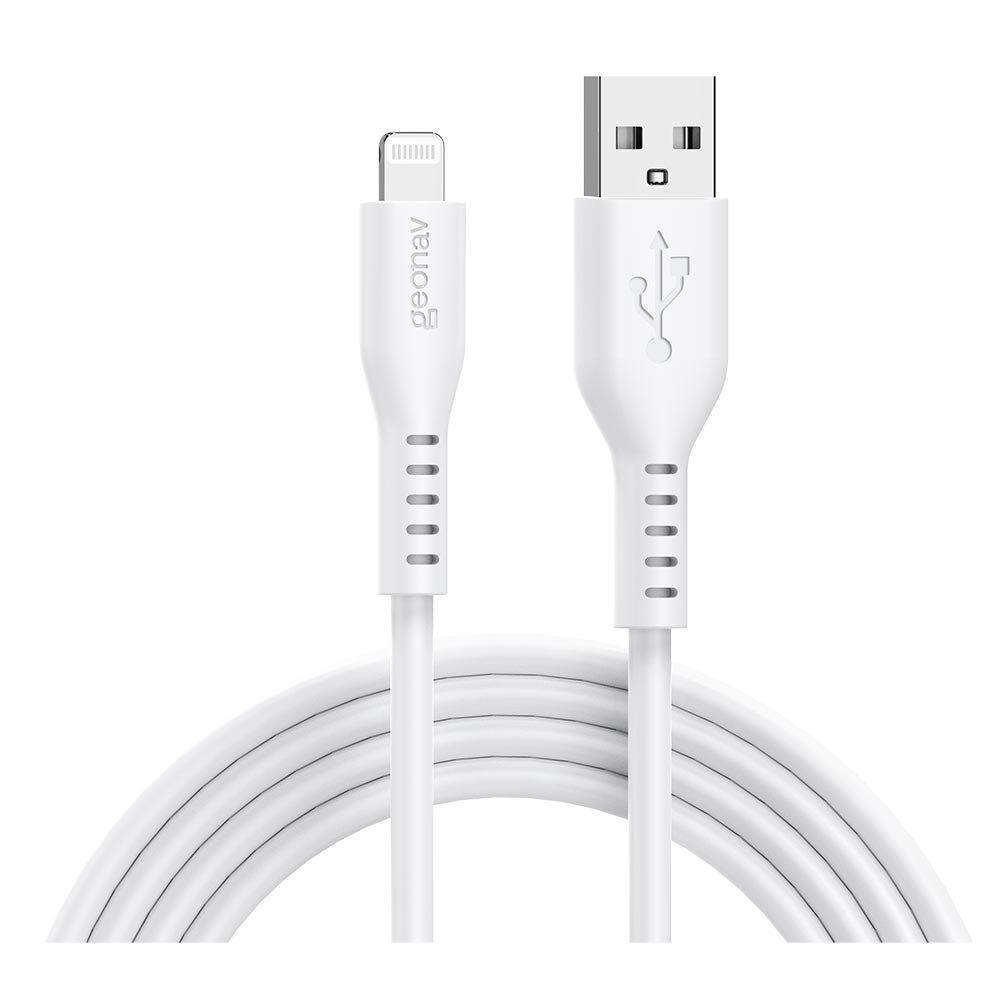 Cabo Usb-a Para Lightning Geonav Branco - Esliswt - Na