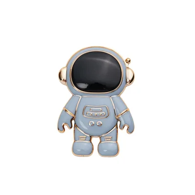 Suporte Astronauta Dobrável Compatível Com Celulares Azul claro