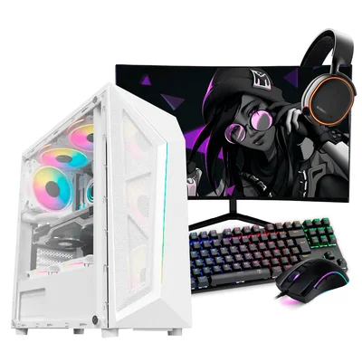 PC Gamer Completo Ryzen 5 4600g, 16gb Ddr4, SSD 480GB, 400w 80 Plus