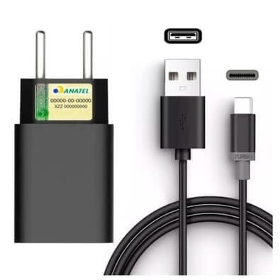 Carregador Turbo Preto Rápido Veloz Para Iphone X