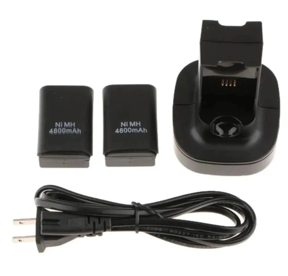 Imagem 3 de 3 do produto Carregador Base Dock Duplo Compativel XBOX 360 Com 2 Baterias