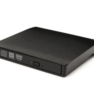 Leitor Gravador Cd Dvd Externo Usb Para Computador E Notebook Cor Preto