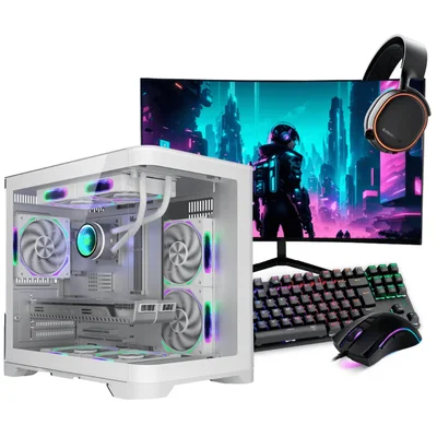 PC Gamer Completo Ryzen 5 5500, RTX 4060, 16gb Ddr4, SSD Nvme 500gb, 600w 80 Plus, PCcrv20-e