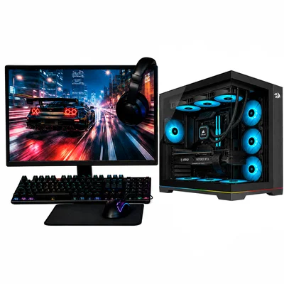 PC Gamer Completo Ryzen 5 5600, Rx 7600, 16gb Ddr4, SSD Nvme 500gb, 600w 80 Plus, PCryv10-e