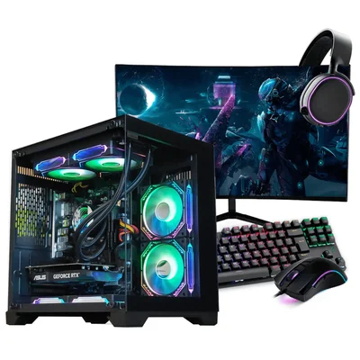 PC Gamer Completo Ryzen 5 4500, RTX 2060, 16gb Ddr4, SSD Nvme 500gb, 600w 80 Plus, PCr7g04-e