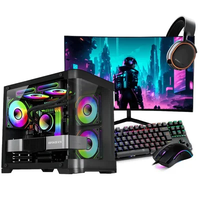 PC Gamer Completo Ryzen 5 4500, RTX 3050, 16gb Ddr4, SSD 480GB, 600w 80 Plus, PCcrv08-e
