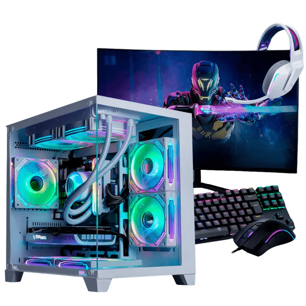 PC Gamer Completo Ryzen 5 5500, RTX 3060, 16gb Ddr4, SSD 480GB, 600w 80 Plus