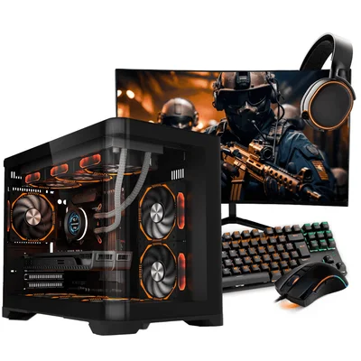 PC Gamer Completo Ryzen 5 5500, RTX 4060, 16gb Ddr4, SSD Nvme 500gb, 600w 80 Plus, Mad007-e