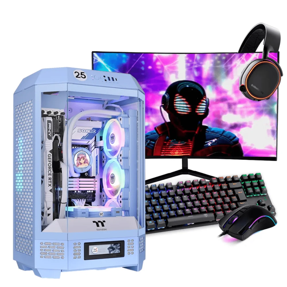PC Gamer Completo Ryzen 7 5700x, RTX 4060, 32gb RGB, SSD Nvme 1TB, 750w 80 Plus, PCrzn19-e
