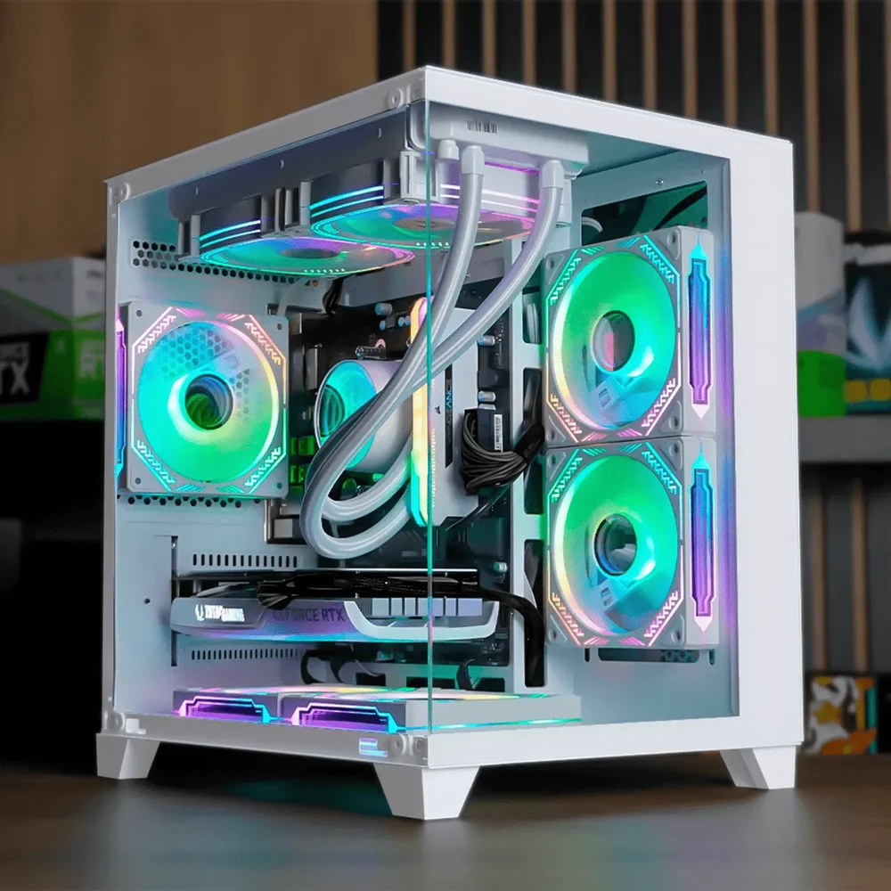 PC Gamer Completo Ryzen 5 5500, RTX 4060, 16gb Ddr4, SSD Nvme 500gb, 600w 80 Plus, Aquapc04-e PC Gamer Completo Ryzen 5 5500, RTX 4060, 16gb Ddr4, SSD Nvme 500gb, 600w 80 Plus, Aquapc04-e