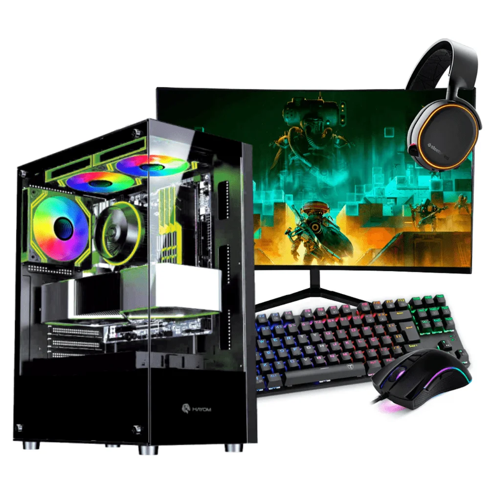 PC Gamer Completo Ryzen 5 4500, RTX 3050, 16gb Ddr4, SSD 480GB, 600w 80 Plus, PCrzn03-e