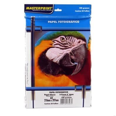 Papel Fotografico A4 180 Gramas 500 Folhas - Masterprint