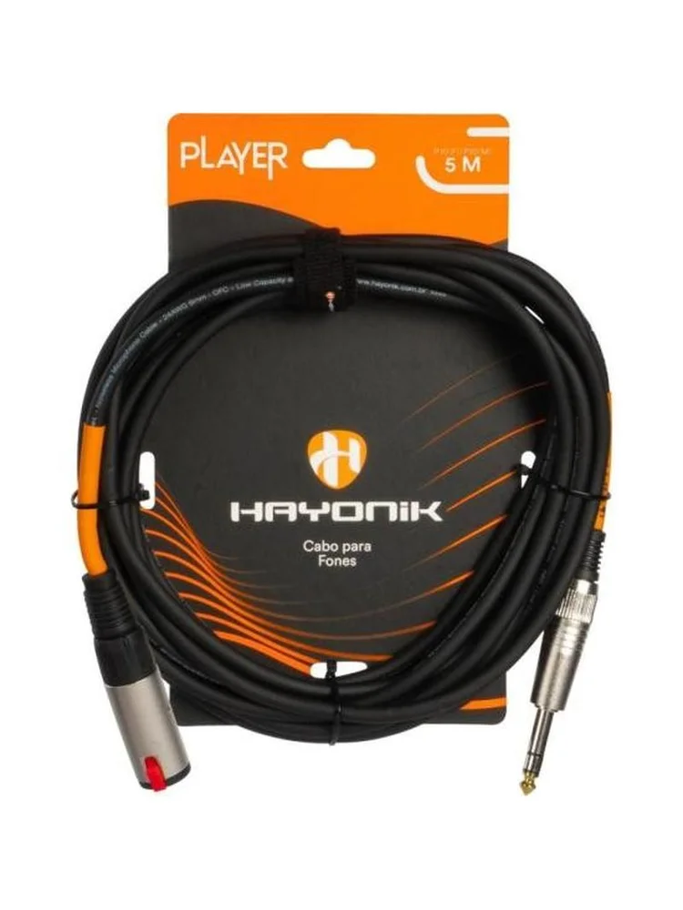 Imagem 4 de 5 do produto Cabo Extensor Player P10 (f) X P10 (m) 5m Preto Hayonik