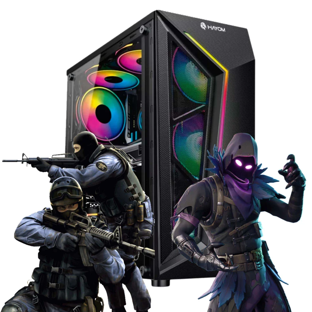 Computador PC Gamer I9 11ª Geração 32gb Ram SSD 960gb RTX 3060 Monitor 23" Curvo - Preto - view 4