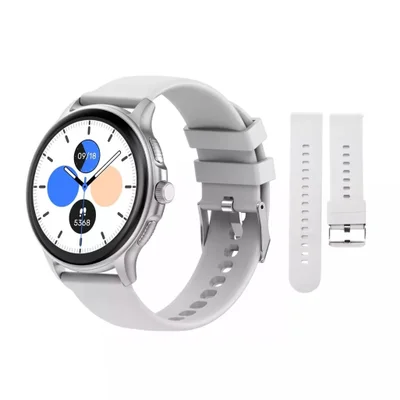 Smartwatch Peje Zw08 A Prova D´água AmeLED Pulseira Extra - Prata