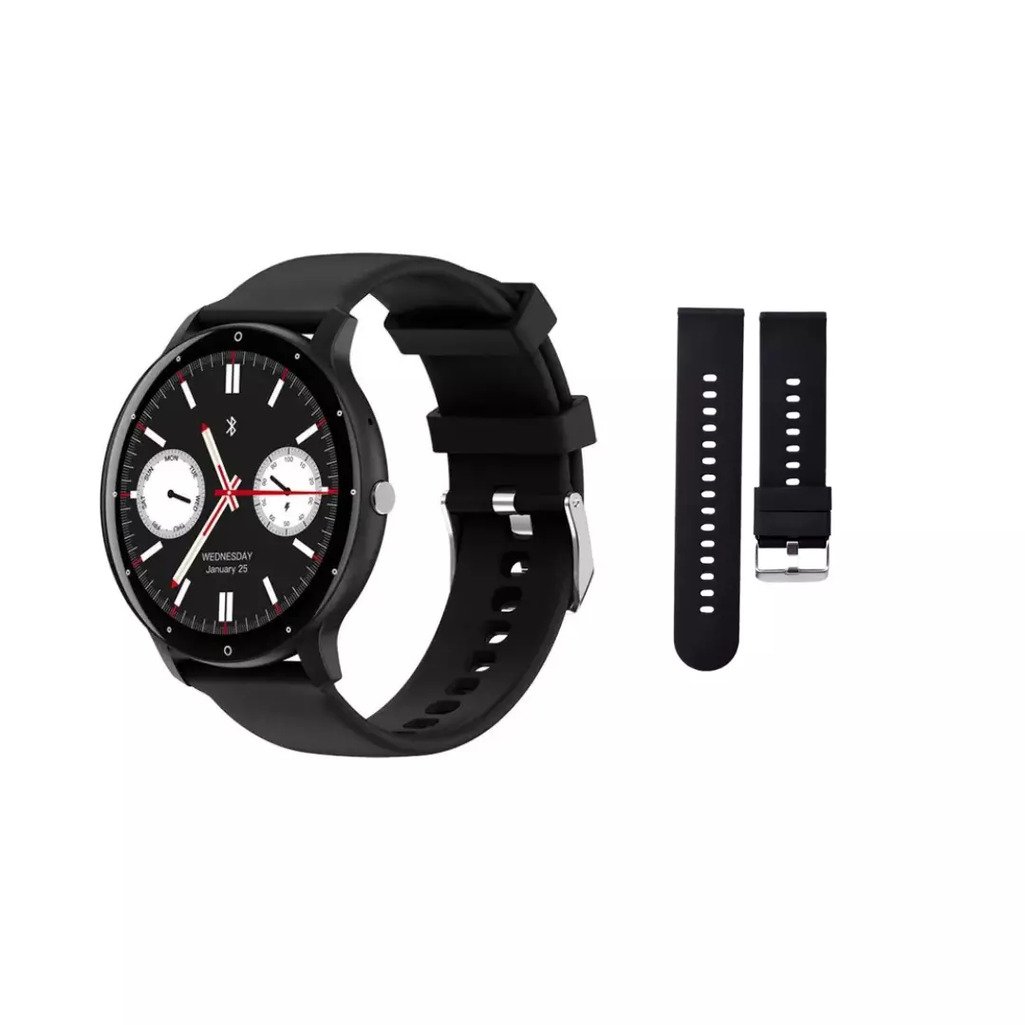 Smartwatch Peje Zw02 Pro A Prova D´água AmeLED Pulseira Extra - Preto