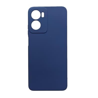 Capa Capinha Compatível Com Motorola Moto G05 Tela 6.7 Silicone Aveludada Premium Cor:azul Escuro