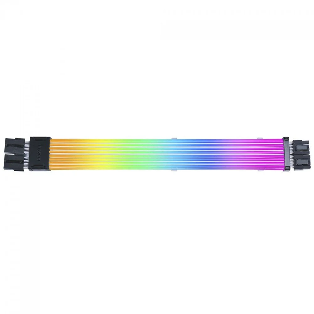 Imagem 3 de 4 do produto Cabo Extensor Lian Li Wireless 2-8 Gpu, RGB, 340mm - Pw8-1w Black