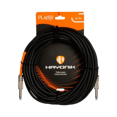 Cabo Para Instrumentos Player P10 X P10 10m Preto Hayonik