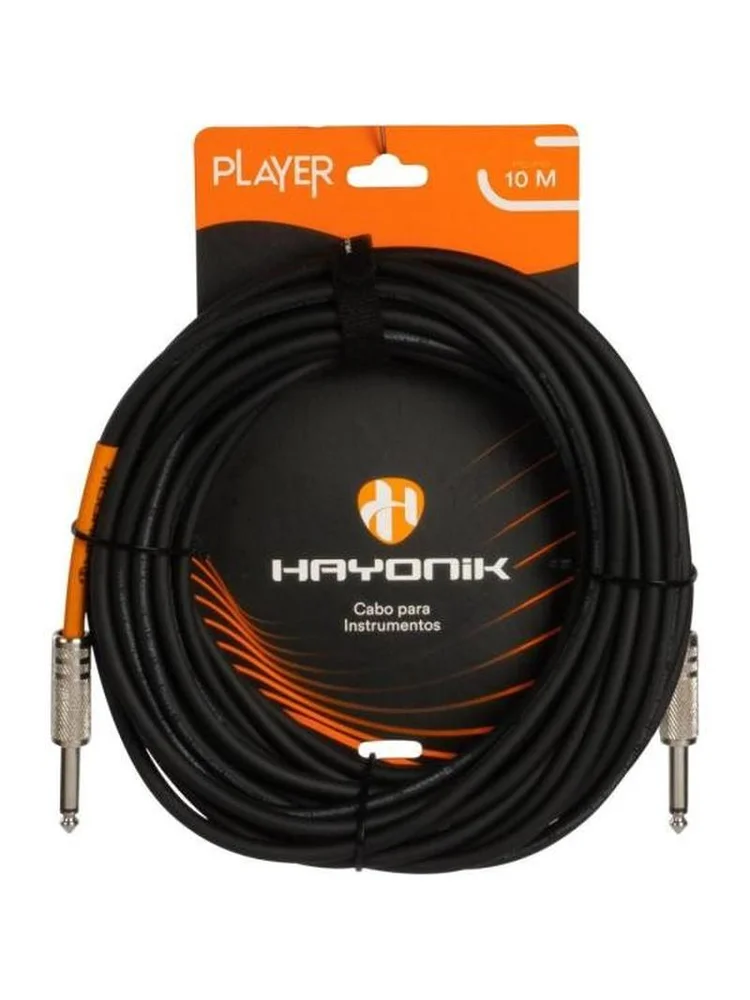 Imagem 4 de 5 do produto Cabo Para Instrumentos Player P10 X P10 10m Preto Hayonik