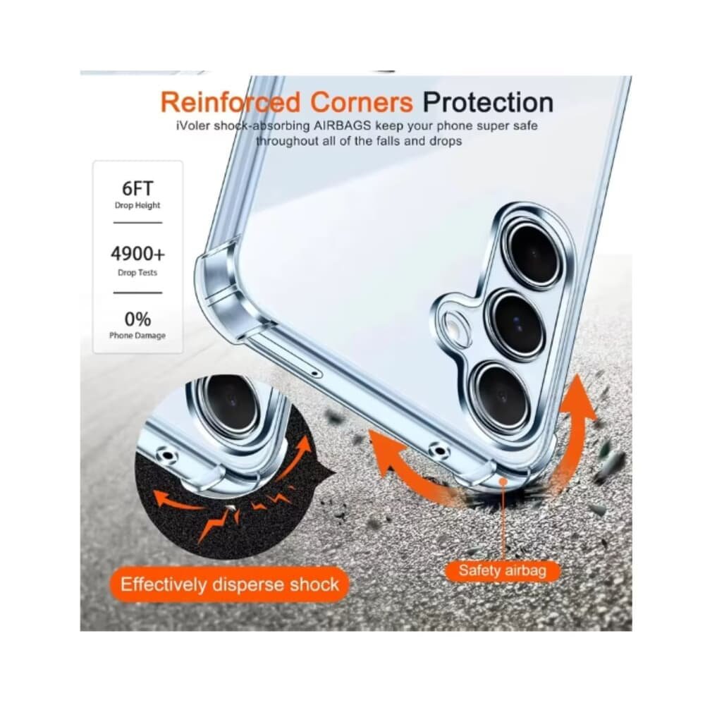 Imagem 3 de 5 do produto Capa Antishock Para Novo Samsung Galaxy M15 5g Tela 6.5"