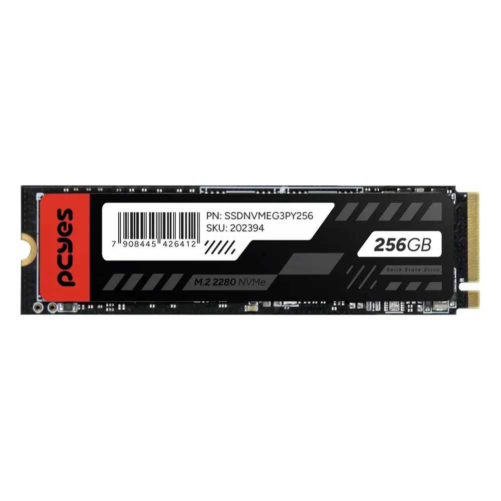 SSD PCyes M.2 2280 Nvme PCie 3.0x4 256gb - Leitura 2019mb Gravacao 1052mb/s - SSDNVMEg3py256