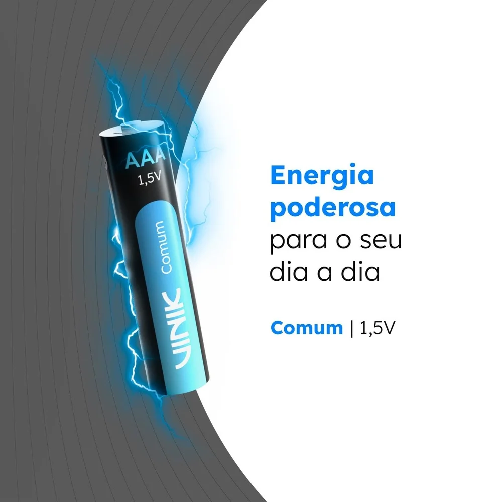 Pilha Comum Aaa Tubo C/40 1.5v - Vp3at40c Pilha Comum Aaa Tubo C/40 1.5v - Vp3at40c