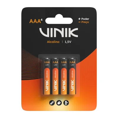 Pilha Alcalina Aaa C/4 1.5v - Vp3ab4a