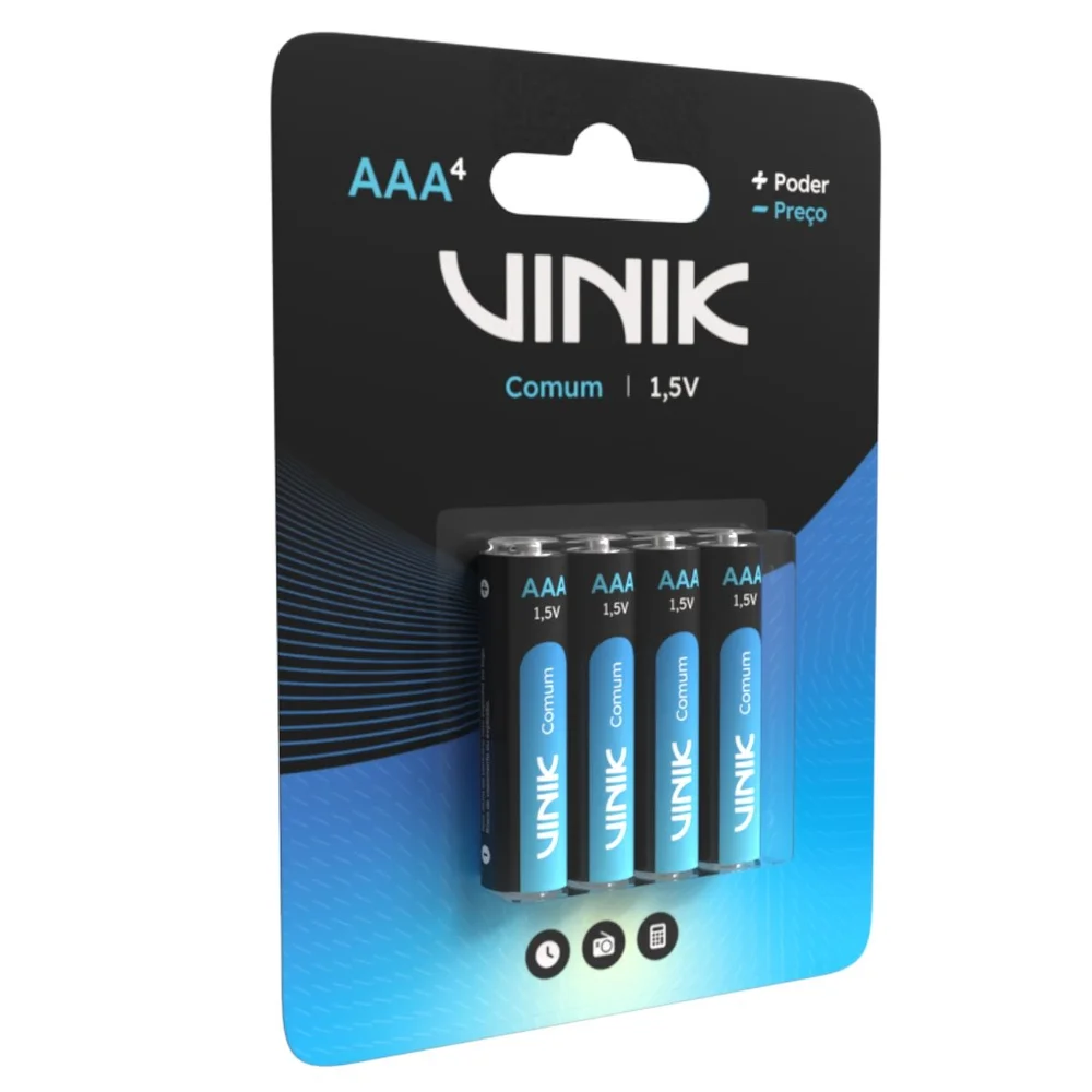 Imagem 5 de 5 do produto Pilha Comum Aaa C/4 1.5v - Vp3ab4c