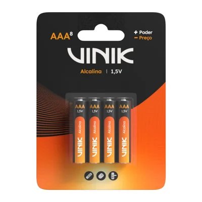 Pilha Alcalina Aaa C/8 1.5v - Vp3ab8a