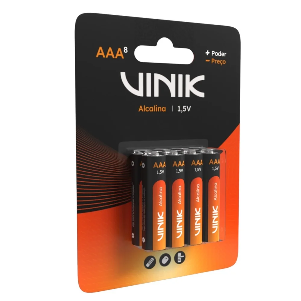 Imagem 3 de 5 do produto Pilha Alcalina Aaa C/8 1.5v - Vp3ab8a