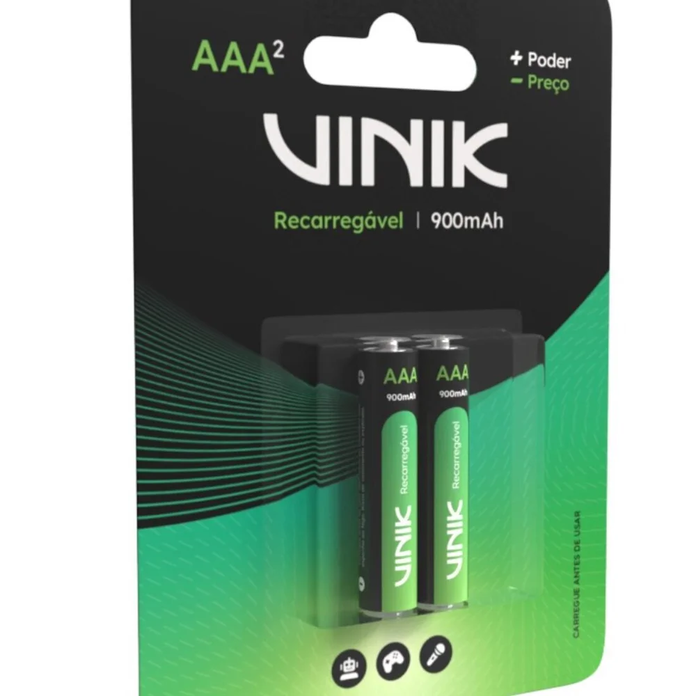 Imagem 3 de 5 do produto Pilha Recarregável Aaa C/2 - 900mah 1.2v - Vp3ab2r