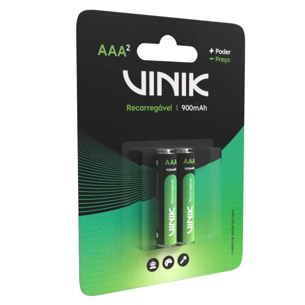 Imagem 4 de 5 do produto Pilha Recarregável Aaa C/2 - 900mah 1.2v - Vp3ab2r