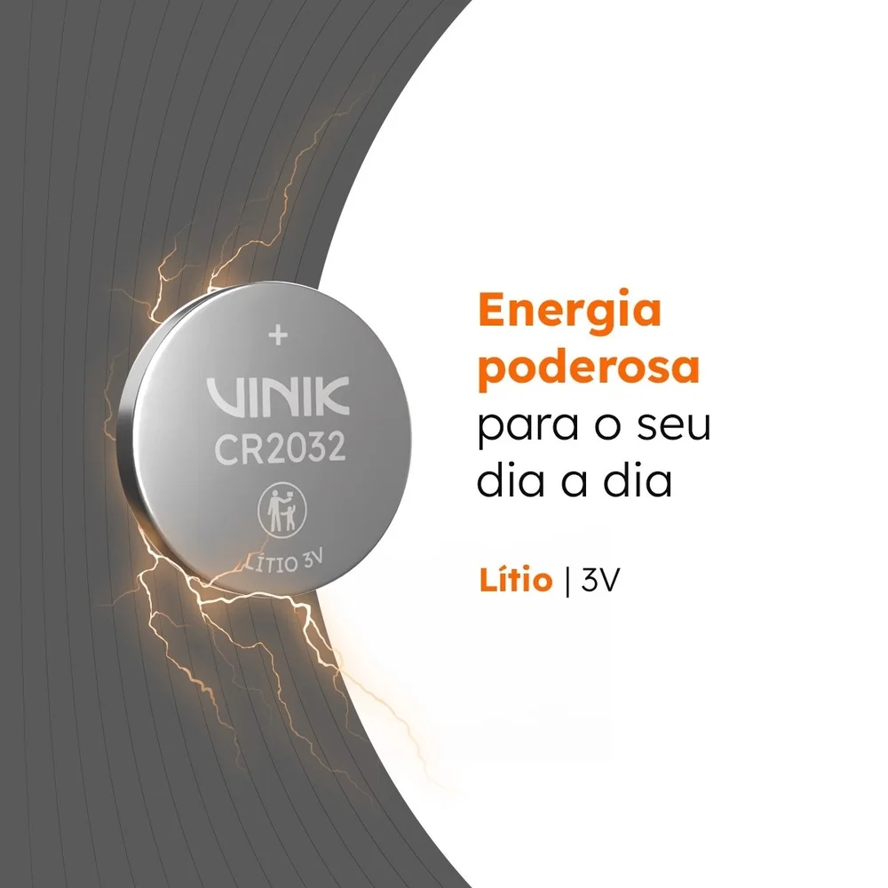 Imagem 2 de 5 do produto Bateria De Lítio Cr2032 C/5 3v - Vb32b5