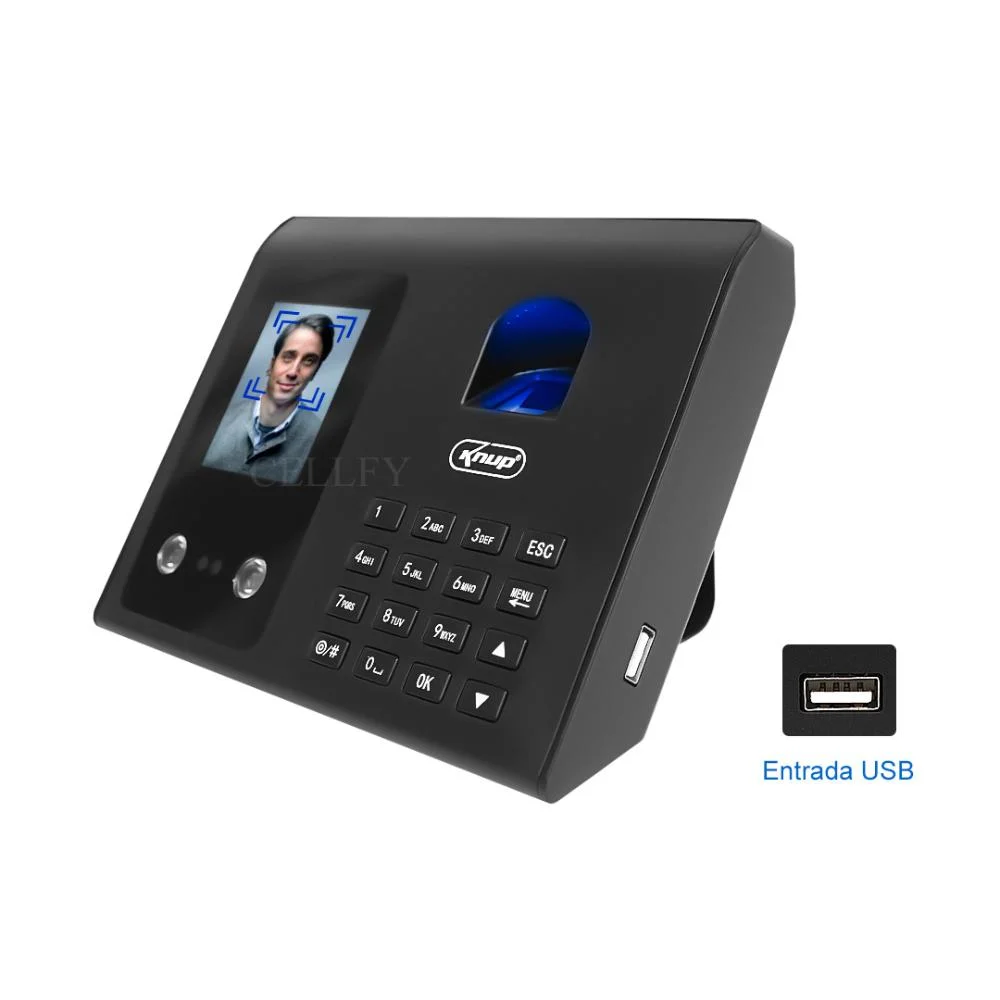 Relógio Ponto Digital Lcd Leitura Facial Biometria Senha
