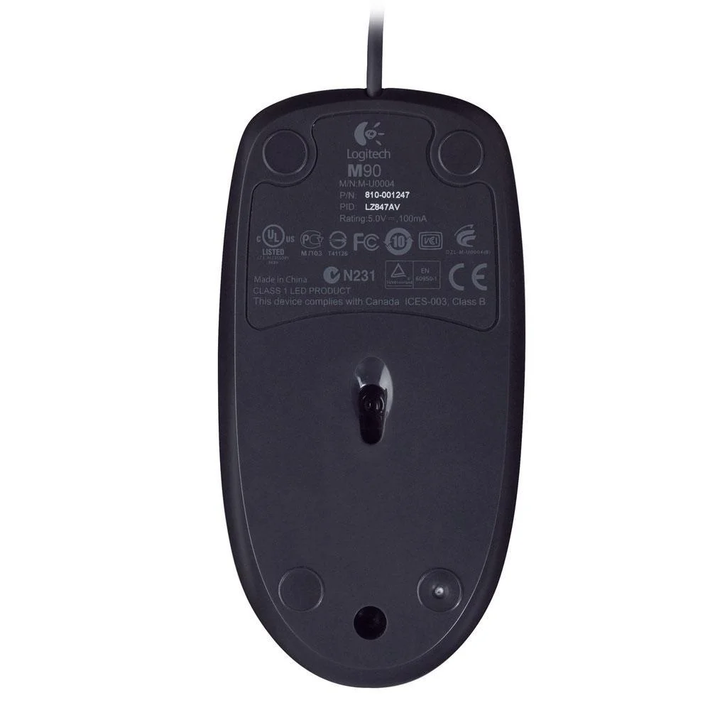 Imagem 2 de 4 do produto Mouse Usb Logitech M90 Preto