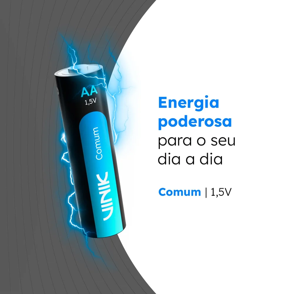 Imagem 2 de 5 do produto Pilha Comum Aa C/4 1.5v - Vp2ab4c
