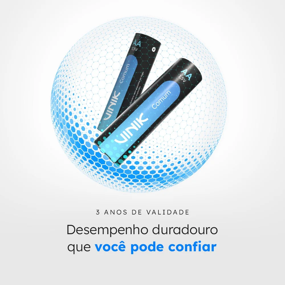 Imagem 5 de 5 do produto Pilha Comum Aa C/4 1.5v - Vp2ab4c