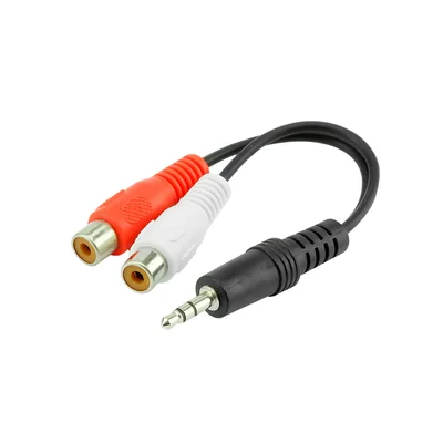Cabo Adaptador P2 Macho 3,5mm X 2 Rca Fêmea 15cm - Pix