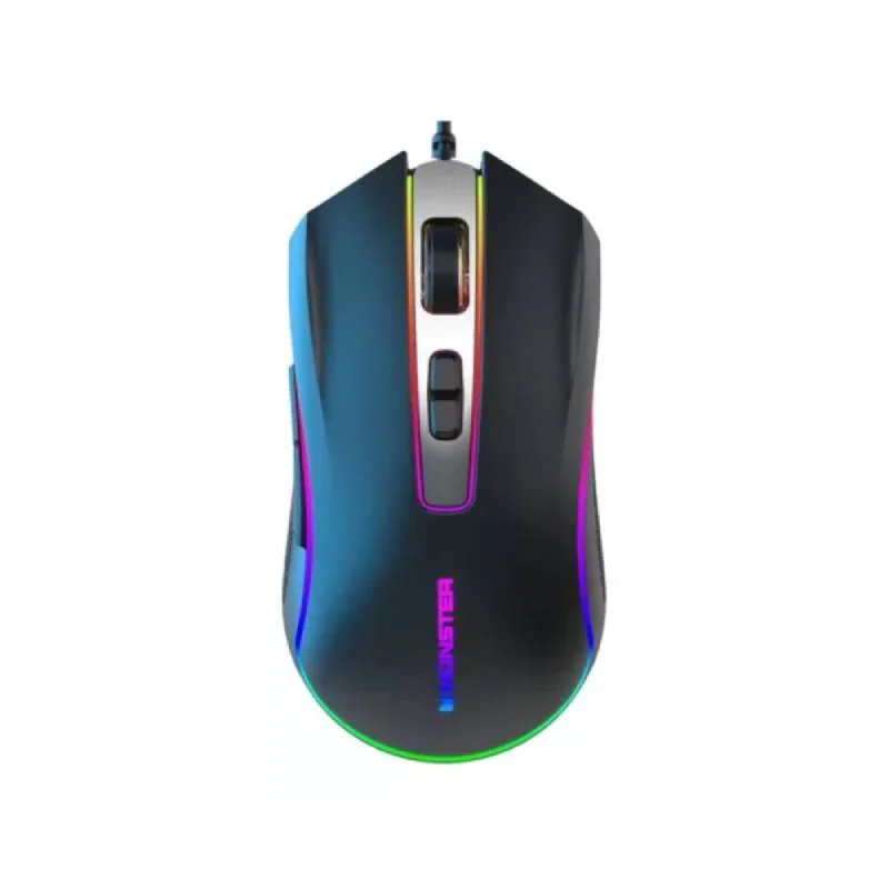 Imagem 1 de 3 do produto Mouse Gamer Monster RGB Gaming Kmh7-mbk Cor Preto
