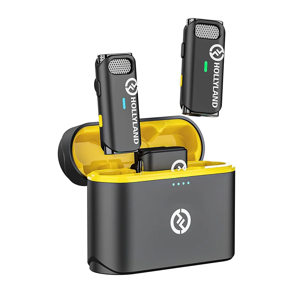 Sistema Microfone Sem Fio Hollyland Lark M1 P/2 Pessoa Preto