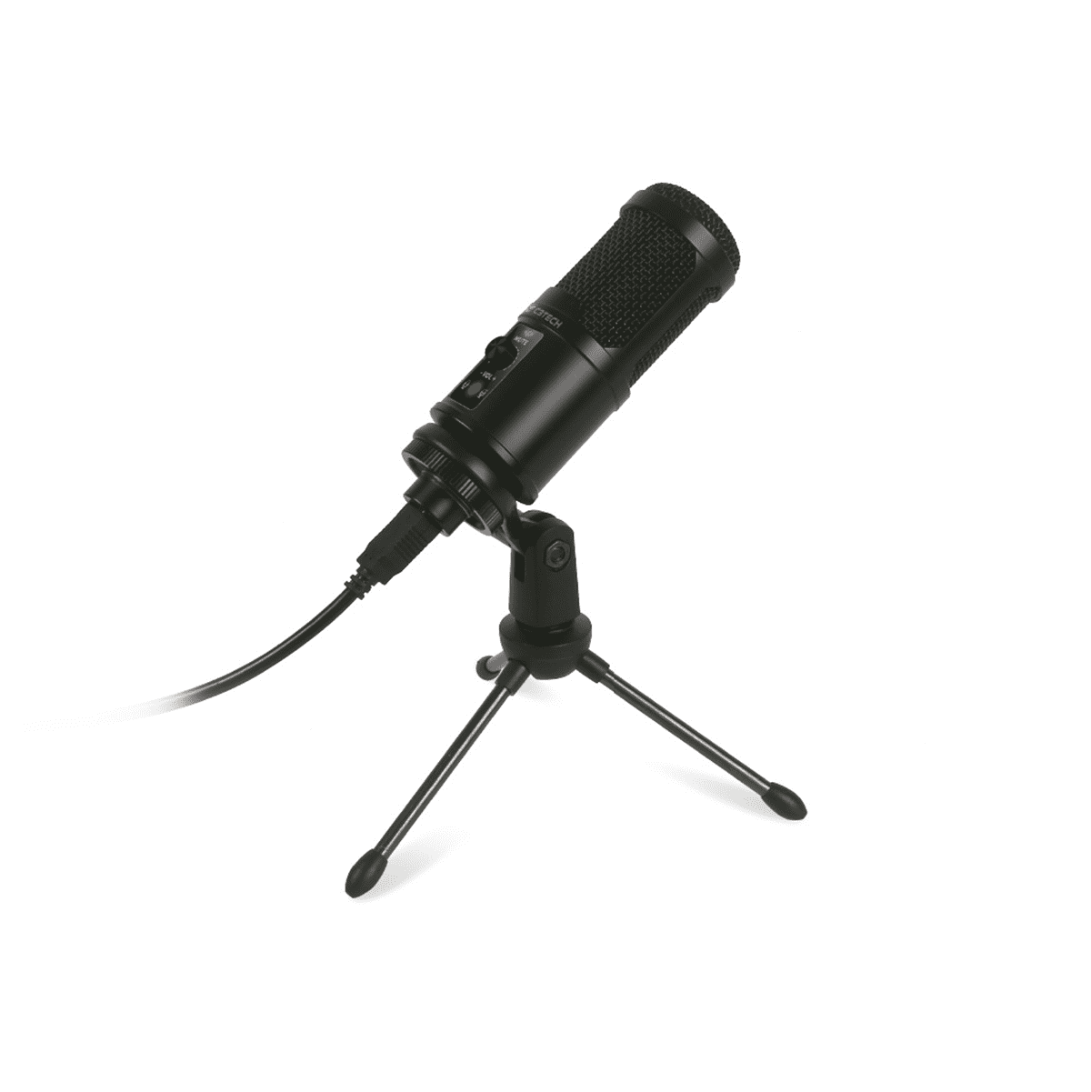 Microfone Condensador Usb Mi-50 C3tech C/ Tripé Cor: Preto Profissional, Placa de Áudio Integrada Preto