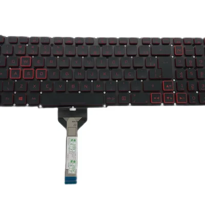 Teclado P/ Notebook Acer Nitro An515-57 Flat Fino LED Red