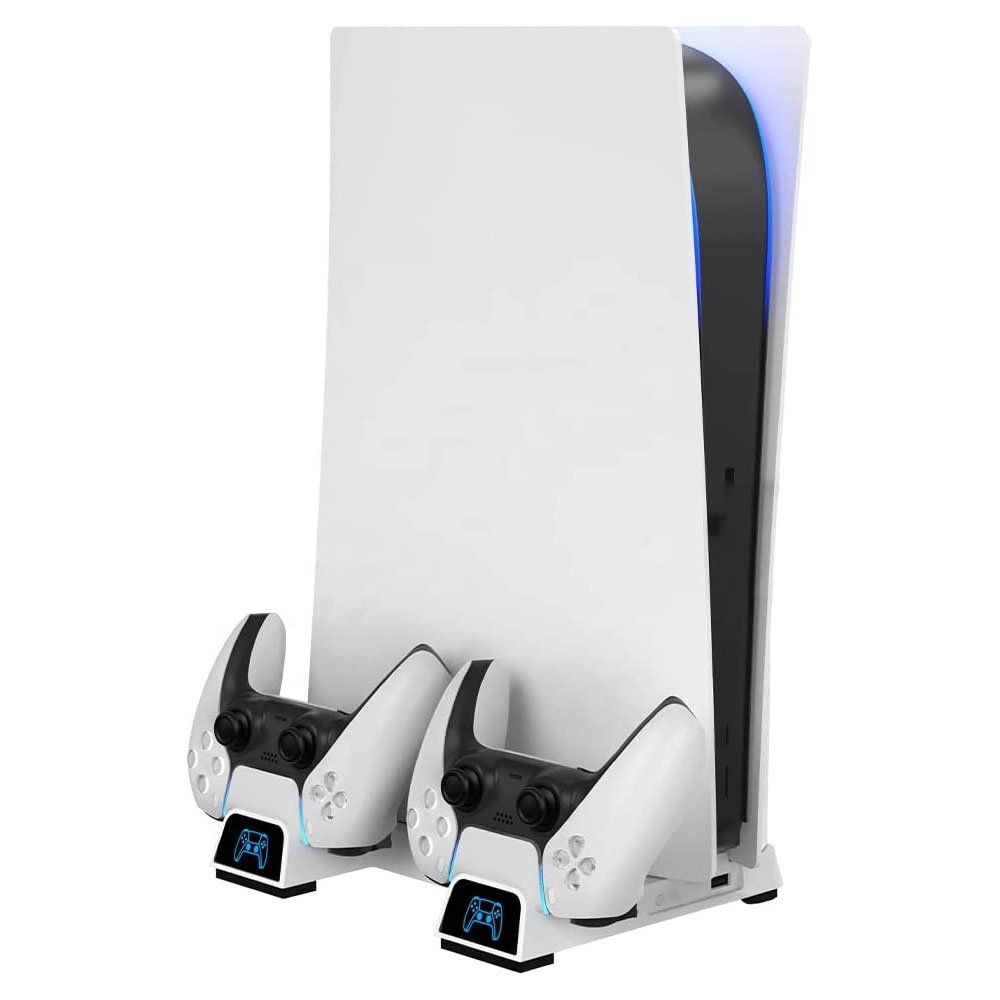 Base Suporte Ps5 Com Resfriador Carregador De Controle Oivo