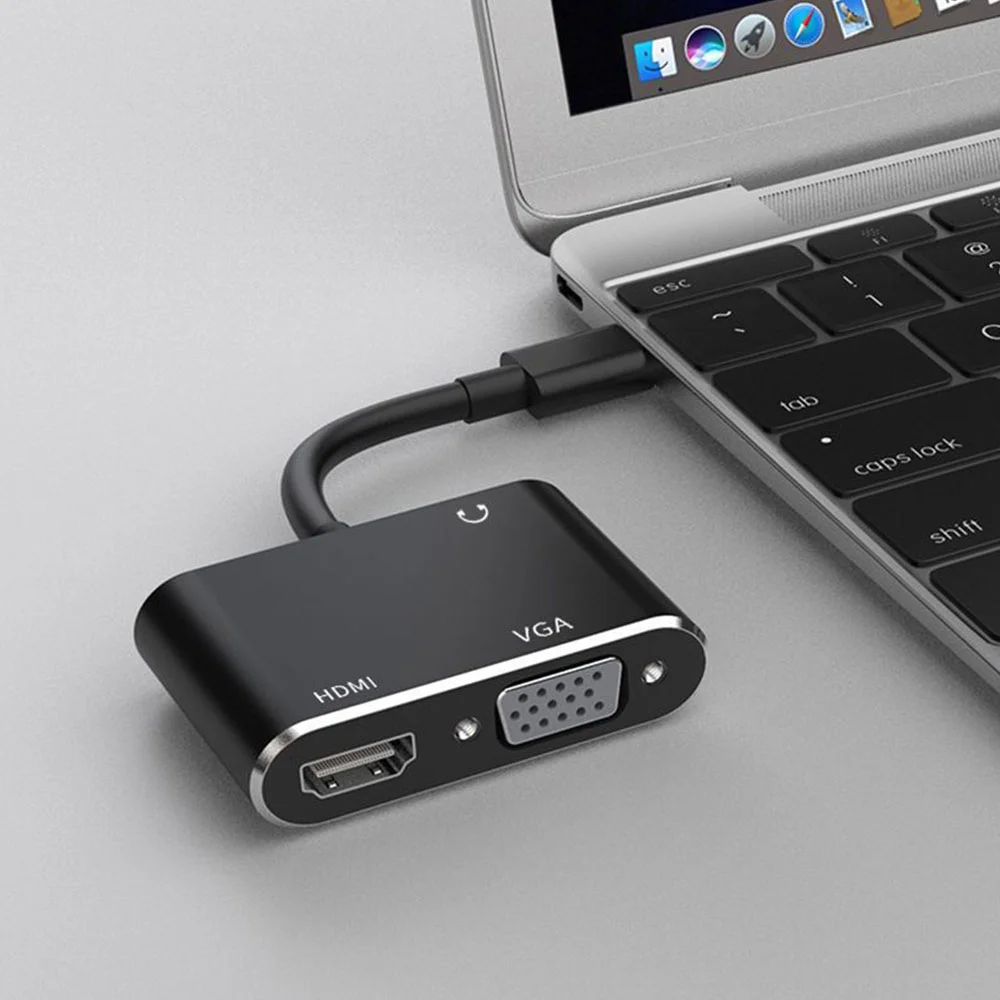 Imagem 3 de 5 do produto Cabo Adaptador Usb 3.0 Para HDMI Vga Video Audio 1080p