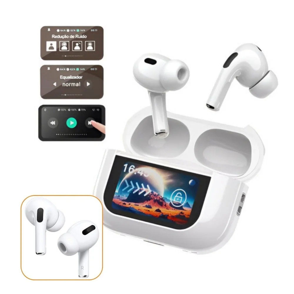 Imagem 2 de 4 do produto Fone De Ouvido Bluetooth Tws Tela Touch Para Samsung A55