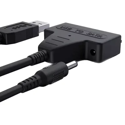 Cabo Adaptador Usb Para Hd 2.5/3.5 E SSD C/entrada P/ Fonte