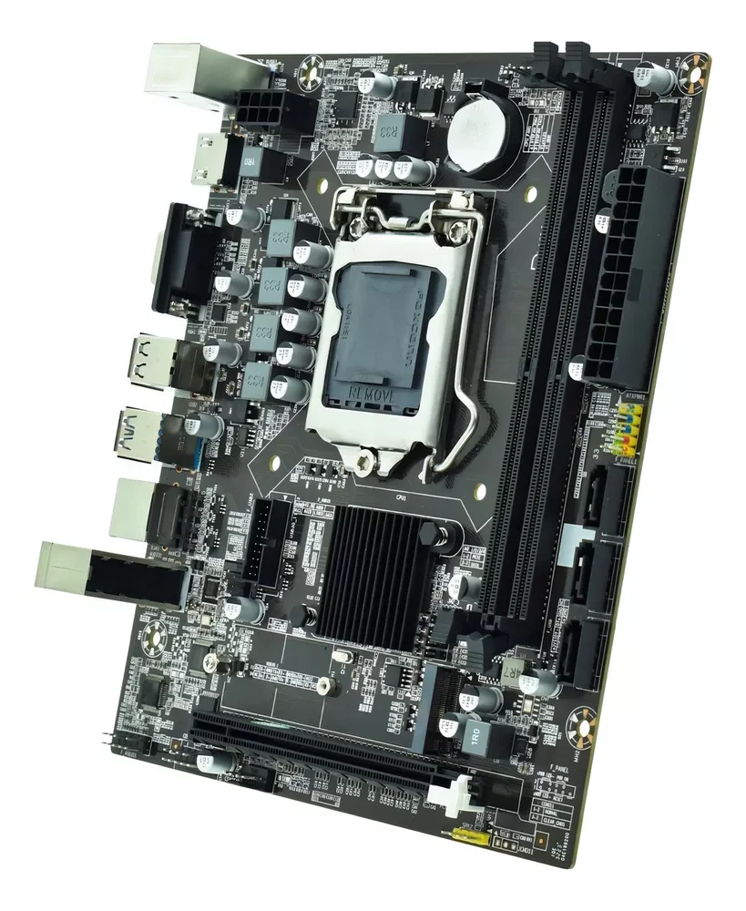 Imagem 2 de 4 do produto Placa Mãe Duex Chpset H110 LGA  1151, M.2, Rede Gigabit, Ddr4,  Usb 3.0,  Vga E Hdm - Dx H110zgm2