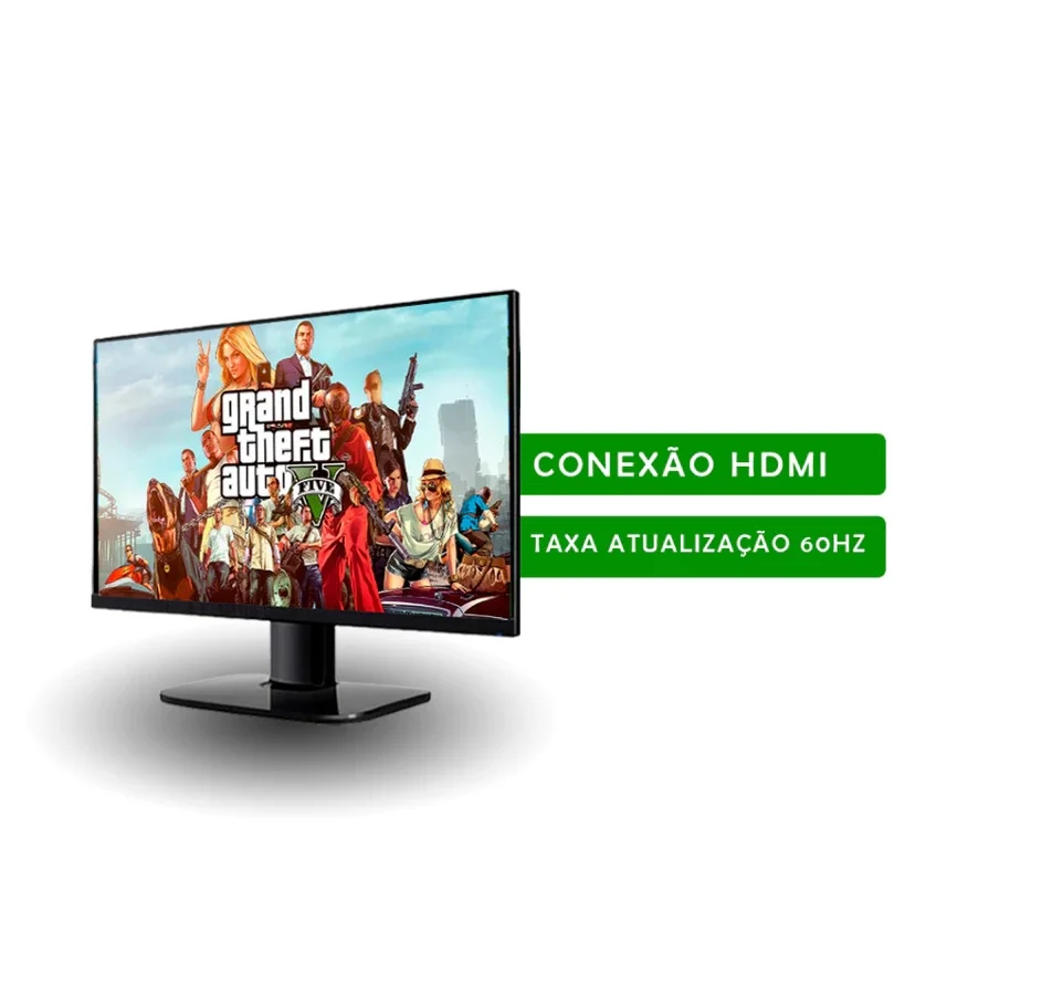 Computador Gamer Completo Branco Intel Core I5 Memoria Ram 16gb SSD 240GB Monitor Kit Gamer Rosa - view 2