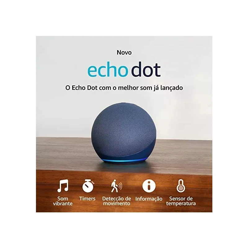 Imagem 2 de 3 do produto Amazon Alexa Echo Dot 5ª Geração Azul